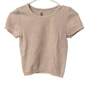 Aritzia Pink Terry Top